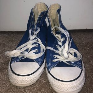 Royal Blue High Top Converse